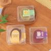 Caja de embalaje para rollo de pastel Queen, rollo de pastel de piel de tigre suizo, caja de embalaje para postre de pastelería desechable redonda cortada