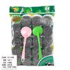 Bolsas de color para necesidades diarias paquete de 10 suministro directo de fábrica de Yiwu venta al por mayor de bolas de acero productos para puesto bola limpiadora cepillo para ollas traje