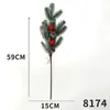 Flor de simulação Arranjo de flores de bagas de Natal Adereços para fotografia de desktop Acessórios de guirlanda Decorações de árvore de Natal Decoração flor de simulação