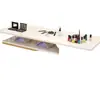 Mesa para Uñas 2026 Nuevo Modelo Individual Mesa Larga de Mármol Sintético Pequeño Juego de Mesa y Silla para Salón de Uñas Estación de Trabajo para Uñas