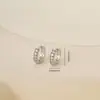 Pendientes de Lujo Ligero Accesorios de Joyería Semi-terminados Material Hecho a Mano Metal Incrustado Zirconia Hebilla de Oreja Pendientes Elegantes Versátiles
