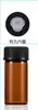 Muestra Transfronteriza Botella de Vidrio Marrón para Aceite Esencial de 1ml 2ml 3ml 5ml con Tapón Interno Botella de Muestra Embotellado Prueba de Embotellado
