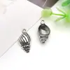 12 Tipos de Accesorios para Joyería DIY de Aleación, Serie de Conchas de Vida Marina, Colgantes de Caracolas, Pulseras, Collares, Pendientes, Colgantes