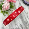 Versión coreana de cinta de satén de puntos de onda de 20 mm, tela para accesorios de equipaje con puntos de colores, cinta para embalaje de productos, venta al por mayor