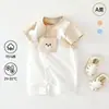 Roupas de Bebê, Roupas de Verão, Macacões de Bebê, Rompers de Manga Curta para Bebê, Roupas de Verão Falsas de Duas Peças para Brincar ao Ar Livre