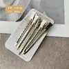 Tarjeta Simple Sin Marca Pasador para el Cabello Femenino Fijación en la Raíz del Cabello Pasador Esponjoso Posicionamiento de Maquillaje Parte Superior del Cráneo Pinza de Pato Pinza para el Cabello
