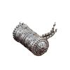 Colgante de caja gawu de plata S925 de Golden Deer King, venta al por mayor, artesanía vintage, se puede abrir para guardar cosas, colgante de collar con mantra de seis palabras