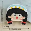 Nuevos Parches Bordados de Niña y Niño de Dibujos Animados Autoadhesivos Diy. Accesorios para Funda de Teléfono Parche de Tela