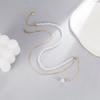Collar de Punto de Perlas de Agua Dulce para Mujer Sencillo Combinable Lujo Ligero Diseño Nicho Cadena para Clavícula Accesorios Nuevo 2022