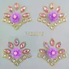Patrón de Pegatinas Pintadas de Joyas de Princesa Retro para la Frente Estilo Antiguo Facial Niños Pegatinas Brillantes para Cejas con Pedrería Pegatinas Faciales Estereoscópicas
