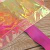 Bolsa de PVC con láser, embalaje periférico para compras, regalo de exhibición, bolsa de recuerdo transparente, bolso de mano de PVC con logotipo personalizado