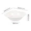 JOBO Plato Cuadrado Roscado Comercial de Melamina 7.5 pulgadas cm Profundo Blanco 1 Paquete