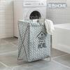 Cesto de Roupa Suja Portátil Estilo Nórdico com Suporte Dobrável Impermeável Cesto de Armazenamento de Brinquedos Grande Cesto de Roupa Suja