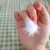 Arte de uñas bola de pelo red social joyería imán desmontable personalidad moda tendencia arte de uñas bola de pelo arte de uñas DIY joyería