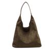Bolso Tote Suave de Gamuza Vintage para Mujer 2024 Nuevo Otoño e Invierno Popular Bolso de Hombro de Gran Capacidad Explosivo Bolso de Cubo