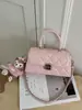 Bolso con Patrón de Diamantes para Mujer 2025 Modelo Nuevo Bolso de Alta Gama de Gran Capacidad Bolso con Cadena para el Hombro Bolso Cruzado Bolso Cuadrado Pequeño