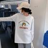 Moda feminina roupas Nova primavera 2023 manga comprida camiseta feminina estilo coreano básico estampado camiseta plus size roupas estudantis