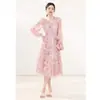 Vestido Floral de Seda para Mujer 2026 Verano Nuevo Estilo Seda de Morera Ceñido a la Cintura Adelgazante Hada Vestido Largo Falda Larga Elegante