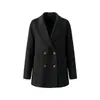Abrigo de Lana de Doble Cara Estilo Old Money para Mujer, Primavera y Otoño, Blazer de Alta Gama para el Trabajo