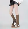 Nuevos Calentadores de Pierna de Punto Coreanos con Diamantes Trenzados Plegables para Otoño e Invierno Calcetines Apilados de Chica de Dongdaemun Calcetines hasta la Rodilla