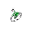 Anillo de Pavo Real Vintage de Venta Caliente Transfronteriza Anillo de Gato Geométrico Anillo de Fénix Abertura Crochet con Línea Anillo Artefacto