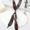Nuevos Accesorios de Bufanda de Seda con Cuentas de Estampado Leopardo y Patrón Paisley Estilo Coreano, Collar, Bolso, Materiales de Decoración para Pantalones Venta al por Mayor DIY