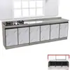 A2C Gabinete Integrado de Cocina para el Hogar Gabinete de Cocina Gabinete para Estufa Gabinete para Fregadero Gabinete de Acero Inoxidable Estufa de Gas Económica/