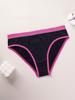 Ropa interior sin costuras de tiro bajo para mujer, de venta caliente transfronteriza, colores de contraste de moda, ajuste cómodo, calzones de algodón puro para mujer