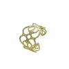 Anillo abierto de moda retro anillo irregular hueco diseño de viento frío sentido de diseño tendencia de moda joyería abierta
