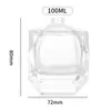Botella de Perfume de Vidrio Cortado Multifacético de Gama Alta Más Vendida 30/50/100ml Tapa de Rosca Portátil Spray Rellenable Botella Vacía