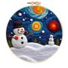 Ins Venta Caliente Halloween Fantasma Calabaza Decoración de Fieltro Colgante para Niños Dibujos Animados Poke Fieltro de Lana Agujado Bordado a Mano Poke