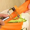 Descascador de Aço Inoxidável 420 Multifuncional Doméstico Descascador de Frutas e Vegetais Descascador de Batatas Ferramenta Raladora