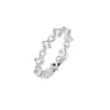 Popular Anillo Delgado de Círculo Exquisito Micro-Incustrado de Plata de Ley S925 para Mujer Diseño de Nicho Estilo Minimalista Anillo para el Dedo Índice Lujo Ligero Versátil