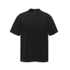 Camiseta de Algodón Brocado Bordado Americano Básico Areswings Romana de Manga Corta para Hombre y Mujer Verano cleanfit Camiseta Versátil