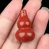 Accesorios de Colgante de Calabaza de Cristal Natural de 30 mm para Manualidades Jade Ágata Piedra Colgante Pequeño de Calabaza Joyería Cristal Blanco