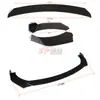 Dtouch Lip Frontal Universal de Tres Etapas para Coche, Pala Frontal, Contorno Frontal, los Dos Extremos se Pueden Ajustar a Voluntad 6041 Negro Brillante
