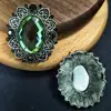 Novo Estilo Retrô Flor Antiga de Prata em Forma de Diamante Fecho Colar Pulseira Acessórios Headwear de Menina Retrô Acessórios de Brincos Reto