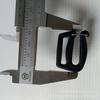Fabricante de Ganchos Abiertos de Plástico Negro de 25~38 mm, Hebillas de Gancho Abierto para Cincha, Hebillas de Anillo en D Abierto