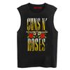 Verão Guns N' Roses Rock Arma e Banda Rose Arma Flor Camiseta Regata Solta