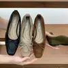 Sapatos de salto alto com uma vibe vintage estilo francês, corte baixo, sola macia, versáteis para o dia a dia, estilo fada com laço, sapatos de balanço tipo rolo de ovo para mulheres