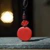 Llavero de Coche Pixiu de Cinabrio, Colgante Pixiu Sosteniendo una Bola, Adorno para el Año de Nacimiento, Colgante para Bolso, Colgante Exquisito