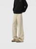 Pantalones Casuales de Verano para Hombre, Delgados, Estilo Americano, Versátiles, Holgados, de Pierna Recta, Largos hasta el Piso