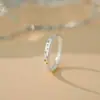 Anillo de Estrella de Plata de Ley S999 Lujo Ligero Anillo de Pareja Único Retro Temperamento Artístico Joyería de Mano de Gama Alta de Nicho Dropshipping