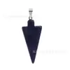 Venta al por mayor de fabricantes Piedra Natural Cristal Ágata Piedra Natural Flecha Joyería DIY Pendientes Collar Accesorios