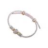 Pulsera DIY con Cuentas de Buena Suerte y Dijes de Seguridad en Estilo Chino Nuevo, Adecuada para Ensartar Oro