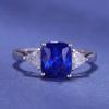 Nuevo Anillo Abierto Elegante de Moda con Zafiro de Cristal Afilado de Simulación para Mujer Celebridad en Vivo Online Más Vendido Joyería de Mano al Por Mayor