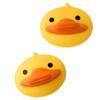 Cocina creativa patito amarillo de silicona clip anti-quemaduras pico de pato almohadilla aislante del calor funda aislante del calor clip anti-quemaduras patito amarillo ventas directas de fábrica