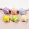 Estrelas pentagonais de cor brilhante acessórios de resina cola creme diy grampo de cabelo feito à mão joias capa de celular material atacado