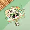 Imán Metálico Original de la Serie Panda de Chengdu Atracciones Imán para Nevera Cultura y Creatividad de Sanxingdui de Sichuan Tendencia Nacional Imán para Nevera