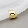 Clip de oreja de estilo frío Ins, esmalte retro, clip de oreja irregular de lujo ligero, aretes calientes transfronterizos europeos y americanos